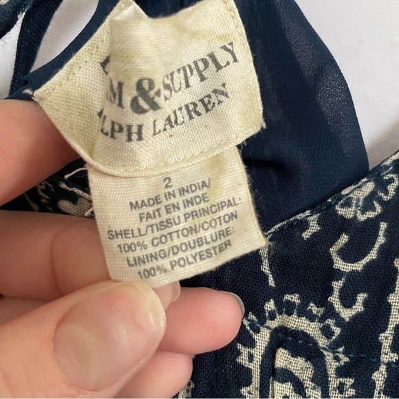Denim & Supply Ralph Lauren Boho Bandana Paisley Print Biased Cut Sundress Dress - Picture 10 of 12